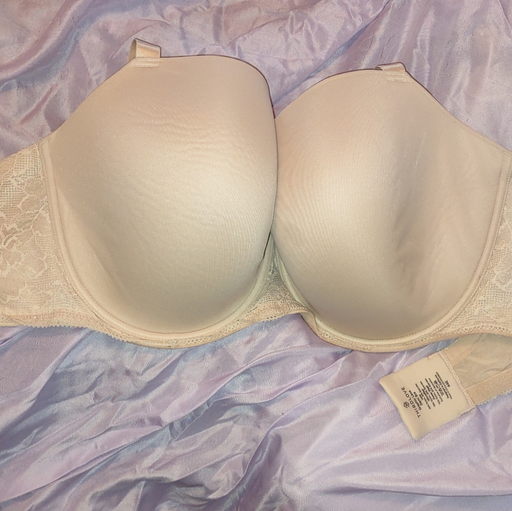 Third love graphic lace demi bra sz 44 E